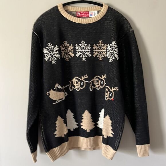 Other - Binghamton Knitting Co. Christmas Santa Sweater Size Large NWOT Made in USA